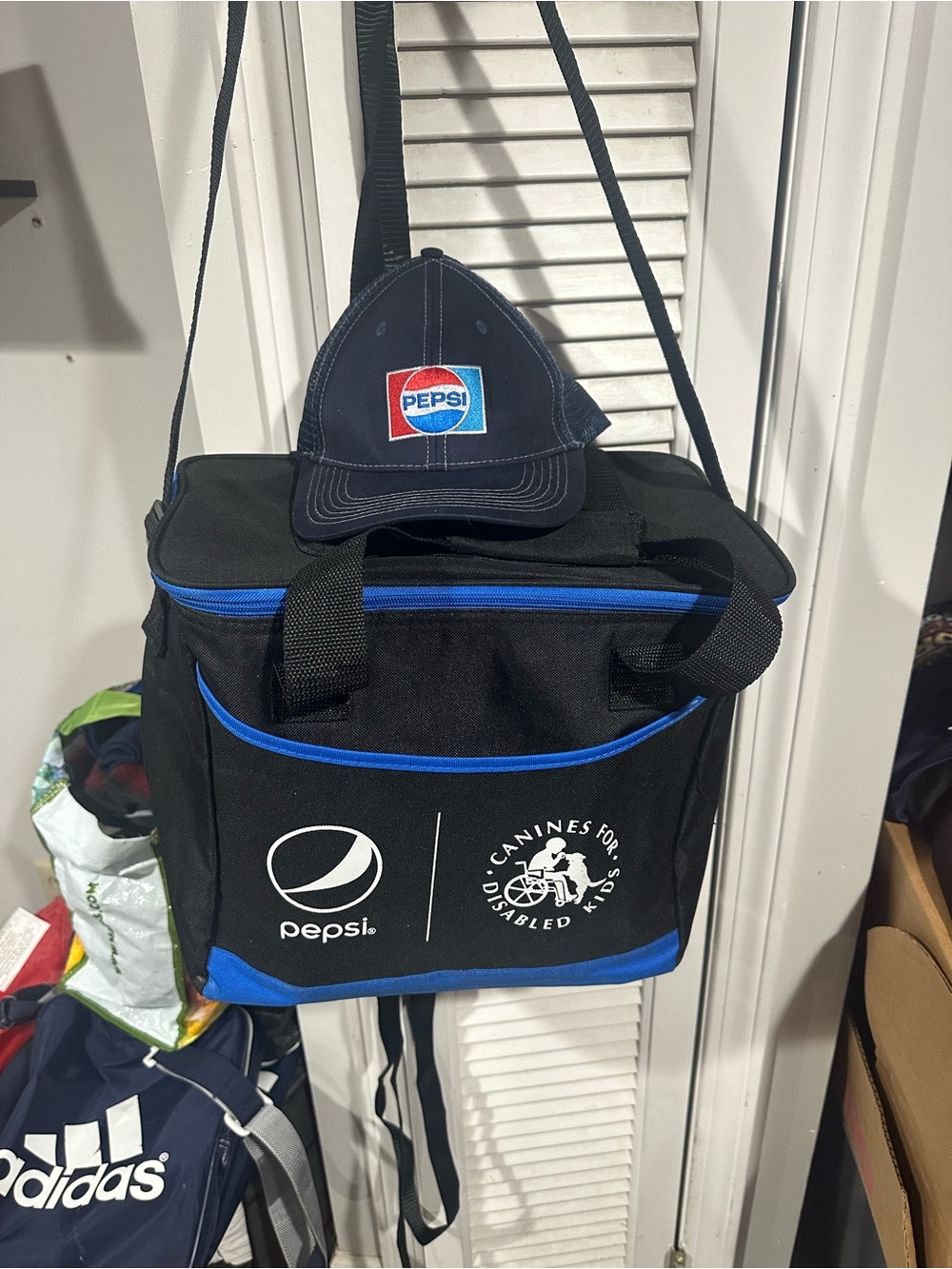 Pepsi Navy Blue SnapBack !!and PepsiBlue Branded Cooler Tote with Shoulder Strap